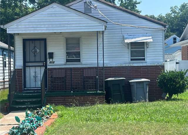 Property at 612 Day St, Hampton, VA 23661, 3 beds, 1 bath