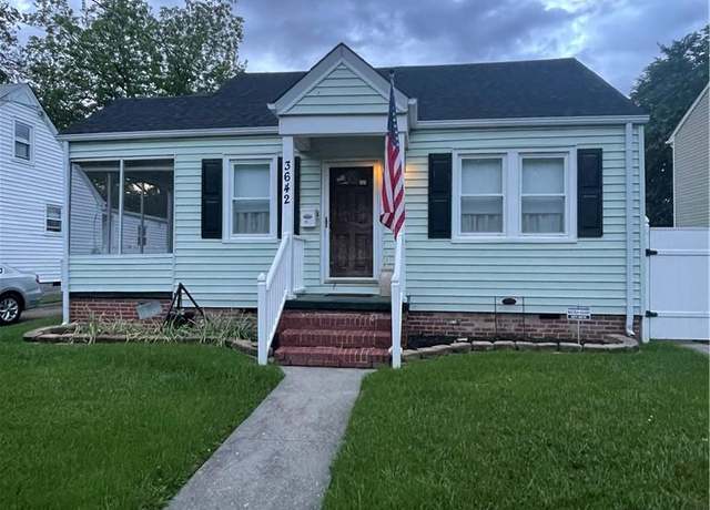 Property at 3642 Radford St, Norfolk, VA 23513, 2 beds, 1.5 baths
