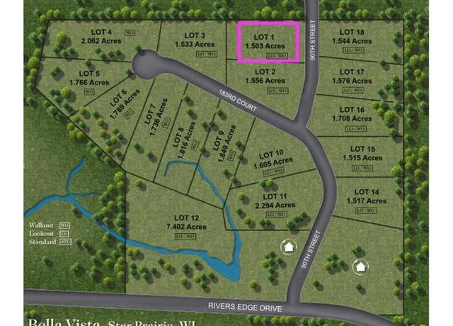Property at 1844 90th St, Star Prairie Twp, WI 54017