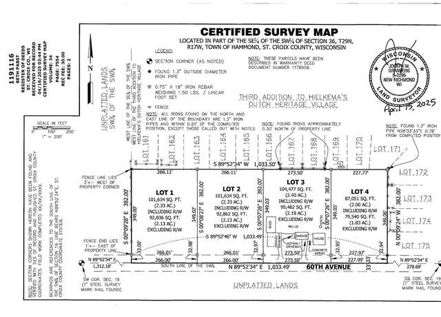 Property at Lot 2 60th Ave, Hammond Twp, WI 54002