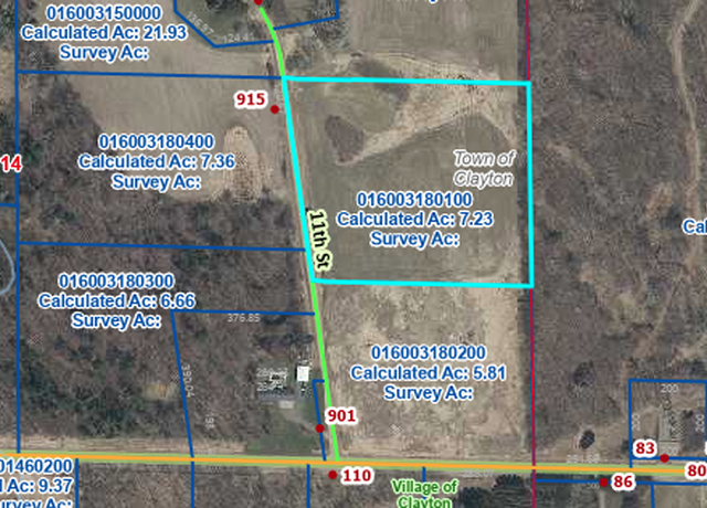 Property at Lot 1 11th St, Clayton, WI 54004