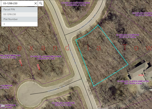 Property at Lot 14 Block 1 Constitution Ct NE, Alexandria, MN 56308