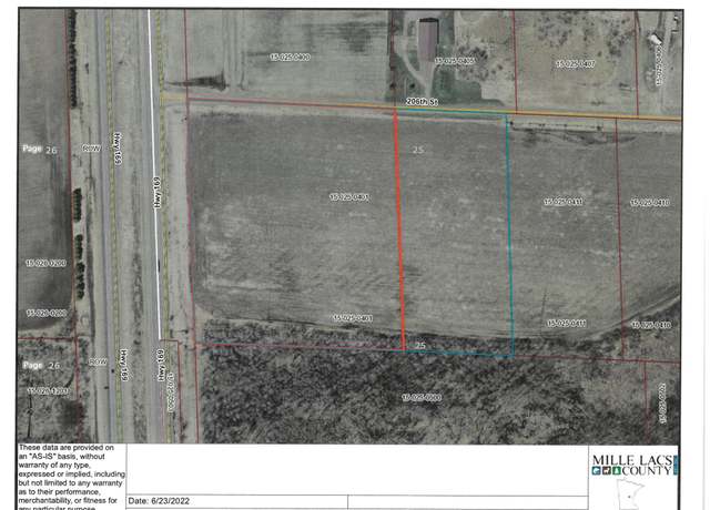 Property at 15xyz 206th St, Milaca, MN 56353