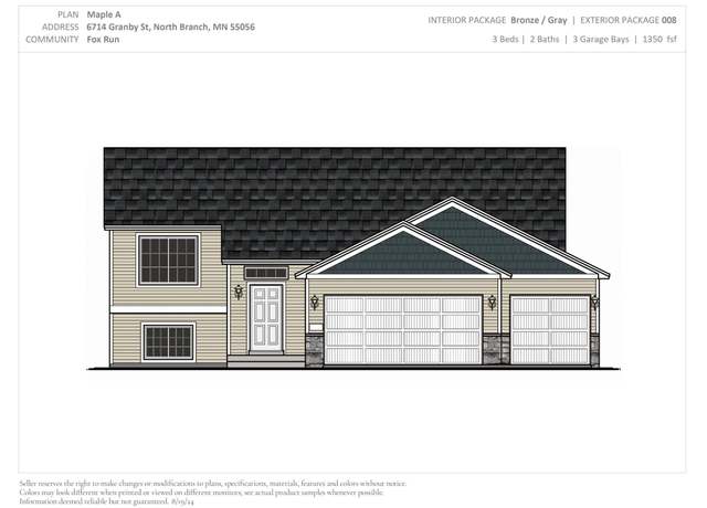 Property at 6714 Granby St, North Branch, MN 55056, 3 beds, 2 baths