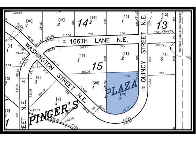 Property at XXX Quincy St NE, Ham Lake, MN 55304