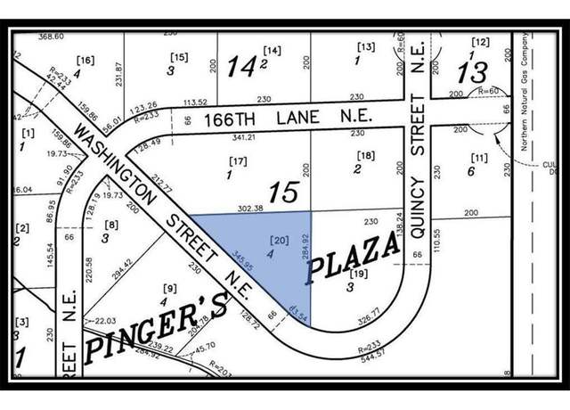 Property at XXX Washington St NE, Ham Lake, MN 55304