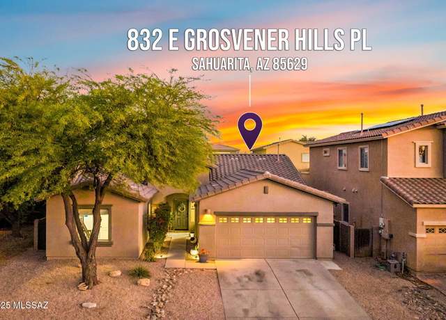 Property at 832 E Grosvener Hills Pl, Sahuarita, AZ 85629, 4 beds, 2 baths