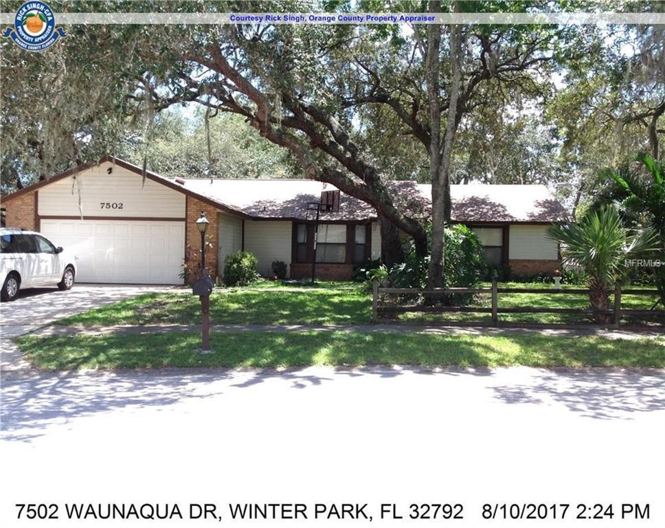 7502 Waunaqua Dr, Winter Park, Fl 32792 