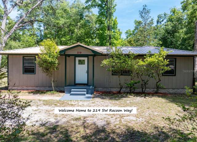 Property at 219 SW Raccoon Way, Fort White, FL 32038, 3 beds, 1.5 baths