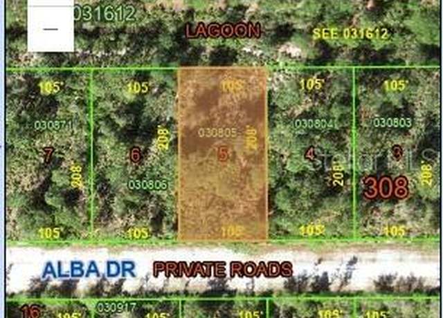 Property at 0 Alba Dr, Indian Lake Estates, FL 33855