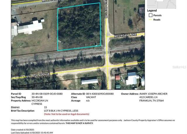 Property at Mccroan Ln, Cypress, FL 32432