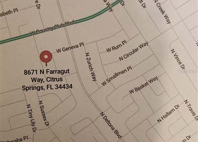 Property at 8671 N Farragut Way, Citrus Springs, FL 34434
