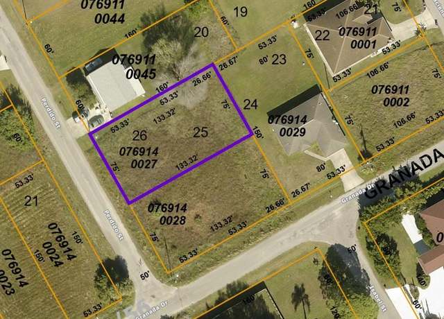 Property at LOTS 25 AND 1/2 0F L Granada DR Lots 25 & 26 And 1/2 0F Lot 24 Parcel1 Dr, North Port, FL 34287