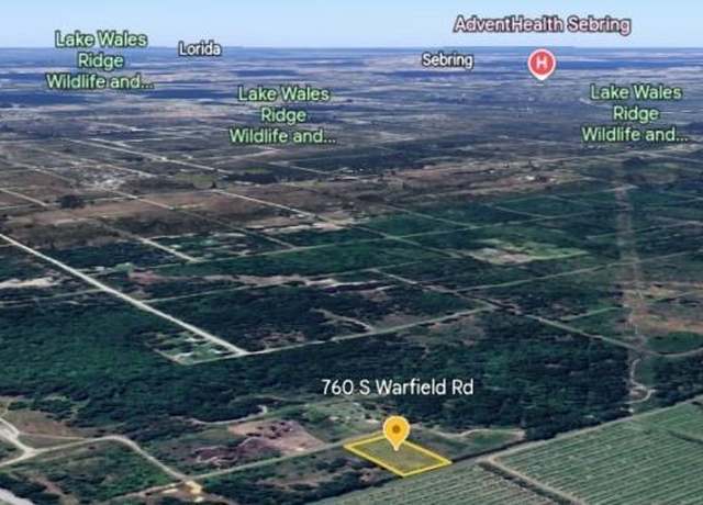Property at 760 S Warfield Rd, Avon Park, FL 33825