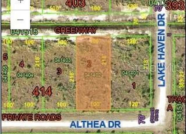 Property at 0 Althea Dr, Indian Lake Estates, FL 33855