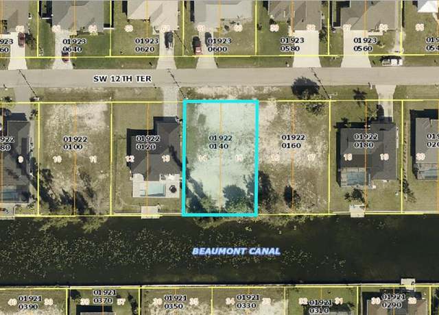 Property at 640 SW 12th Ter, Cape Coral, FL 33991