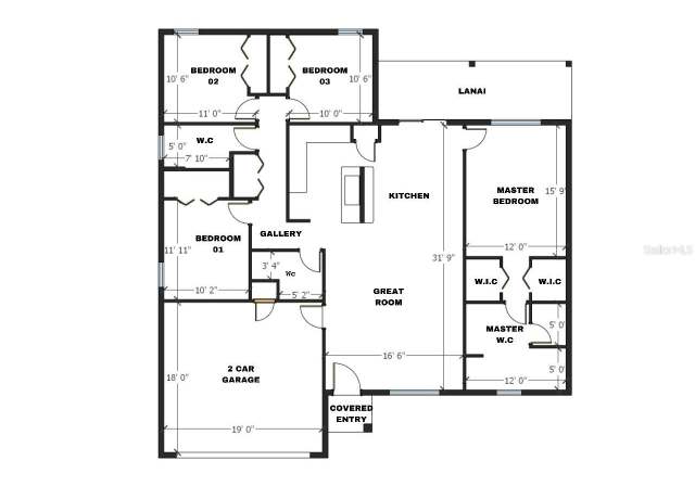 Property at 301 Bowfin Dr, Kissimmee, FL 34759, 4 beds, 2.5 baths