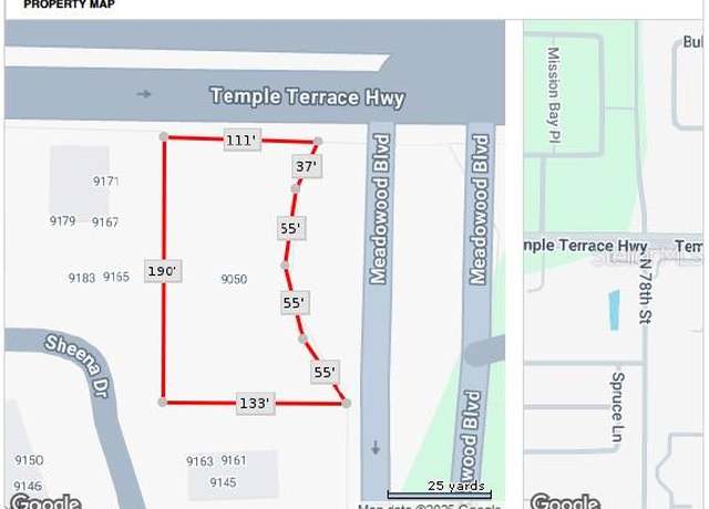 Property at 9050 Meadowood Blvd, Temple Terrace, FL 33637
