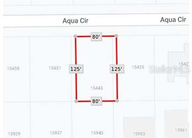 Property at 15443 Aqua Cir, Port Charlotte, FL 33981