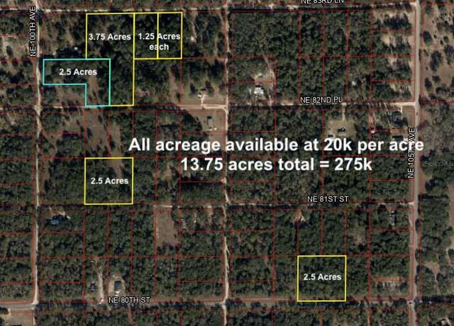 Property at 0000 NE 83rd Ln, Bronson, FL 32621