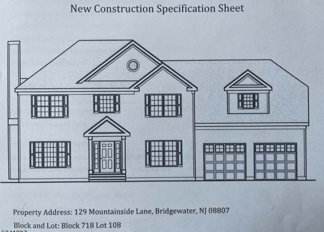 Property at 129 Mountainside Ln, Bridgewater Twp., NJ 08807-2322, 4 beds, 2.5 baths