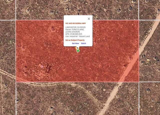 Property at 0 Vic Avenue K8 Sier, Lancaster, CA 93535