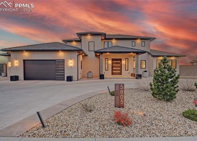 Property at 5805 Sawyer Ridge Dr, Pueblo, CO 81008, 4 beds, 3 baths