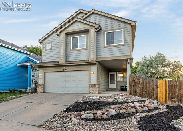 Property at 648 High Tea Ct, Fountain, CO 80817, 4 beds, 2.5 baths