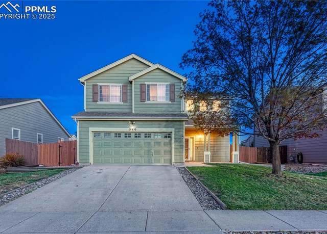 Property at 540 Prairie Star Cir, Colorado Springs, CO 80916, 3 beds, 2.5 baths