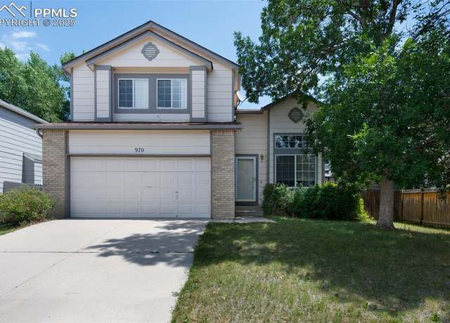 Property at 970 Piros Dr, Colorado Springs, CO 80922, 3 beds, 3.5 baths