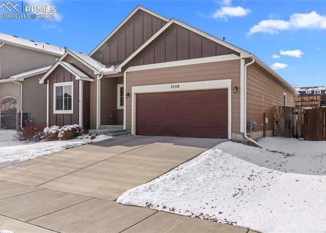 Property at 7550 Dutch Loop, Colorado Springs, CO 80925, 5 beds, 3 baths