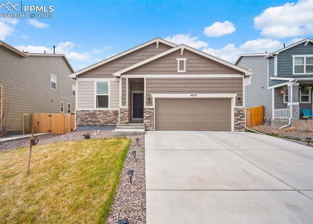 Property at 4052 Ryedale Way, Colorado Springs, CO 80922, 5 beds, 3.5 baths