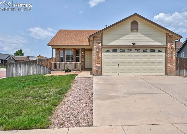 Property at 7421 Coral Ridge Dr, Colorado Springs, CO 80925, 4 beds, 2 baths