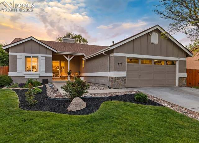 Property at 870 Aspenglow Ln, Colorado Springs, CO 80916, 4 beds, 3 baths
