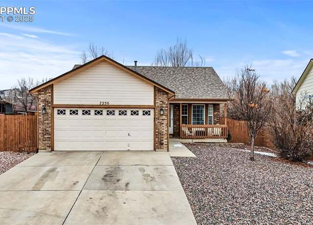 Property at 7230 Coral Ridge Dr, Colorado Springs, CO 80925, 4 beds, 2 baths
