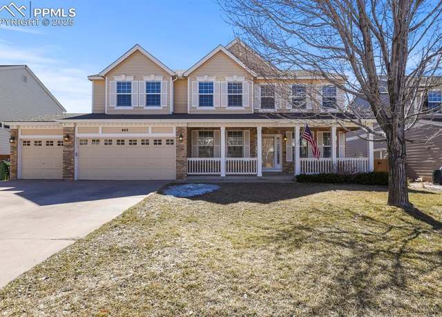 Property at 445 Scottsdale Dr, Colorado Springs, CO 80921, 4 beds, 4 baths