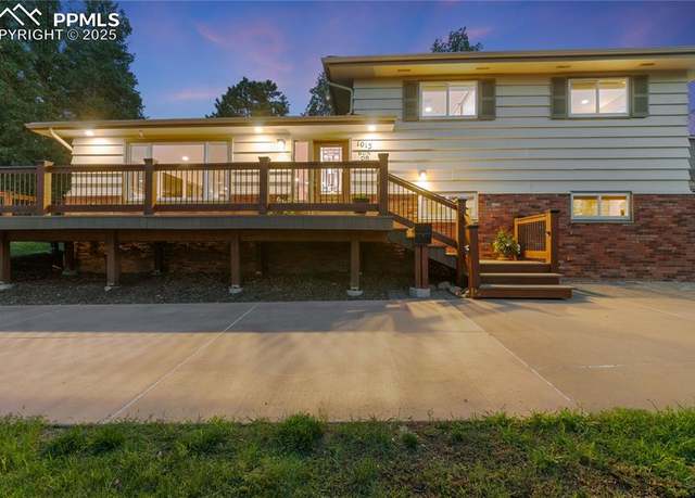 Property at 1013 Sun Dr, Colorado Springs, CO 80905, 3 beds, 2.5 baths