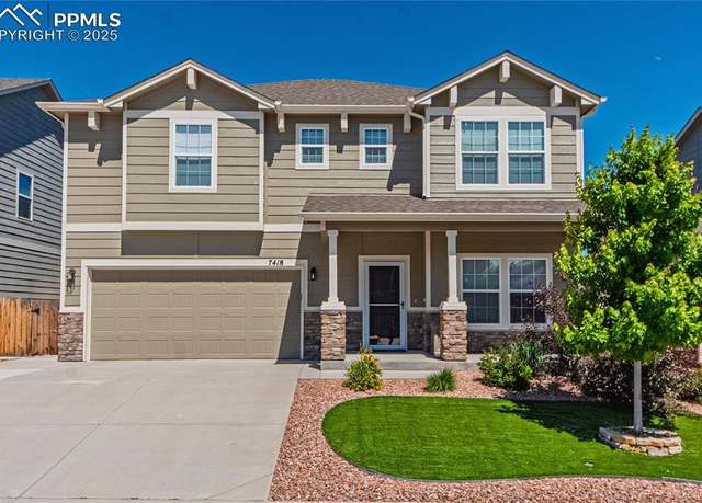 Property at 7418 Cat Tail Creek Dr, Colorado Springs, CO 80923, 3 beds, 2.5 baths