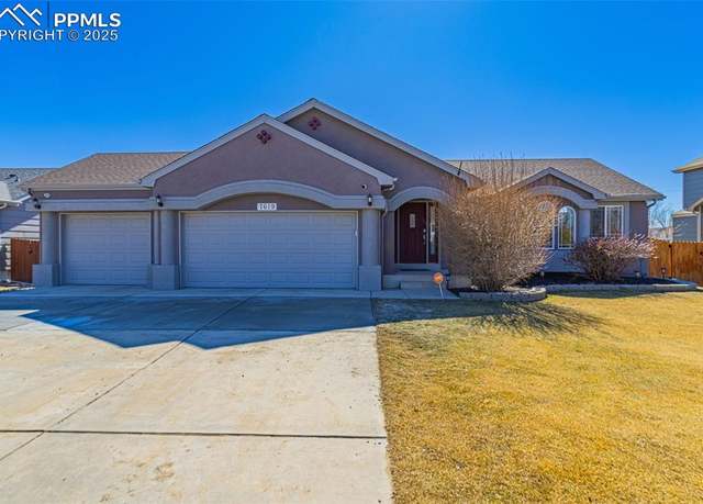 Property at 7619 High Gate Dr, Fountain, CO 80817, 4 beds, 3 baths