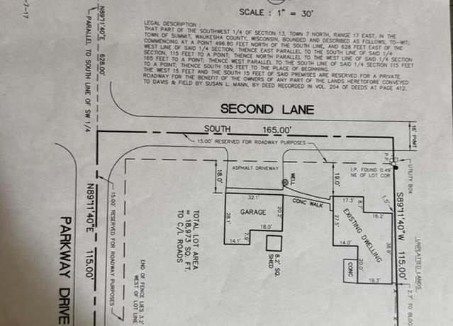 Property at 2356 N 2nd Ln, Summit, WI 53066, 2 beds, 1 bath
