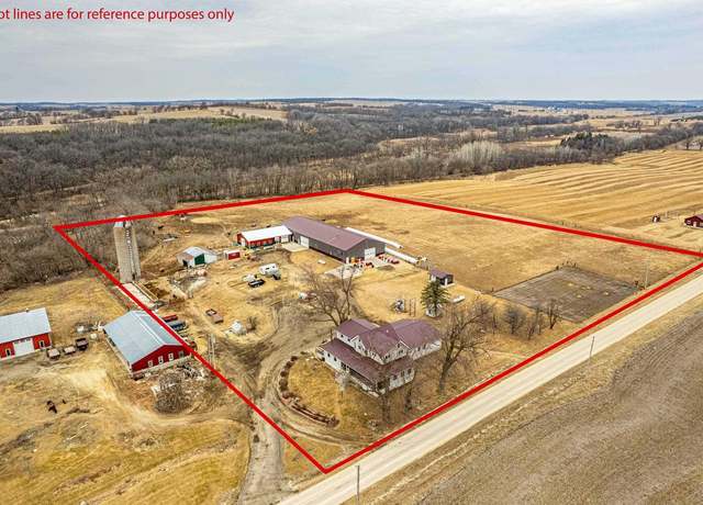 Property at N6927 Marshall Bluff Rd, Monticello, WI 53570, 4 beds, 2 baths