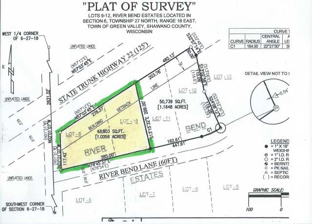 Property at River Bend Ln, Cecil, WI 54111