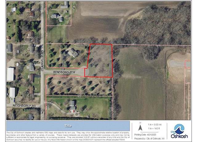 Property at Windsong Ter, Oshkosh, WI 54904