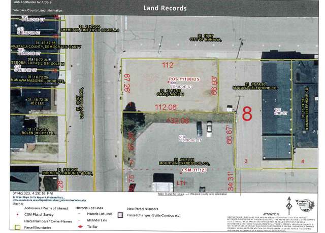Property at 400 Bridge St, Manawa, WI 54949