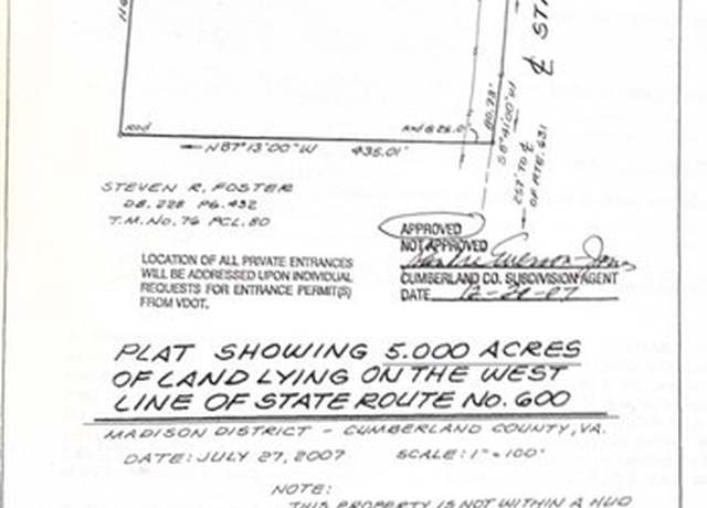 Property at 0 Stoney Point Rd, Cumberland, VA 23040