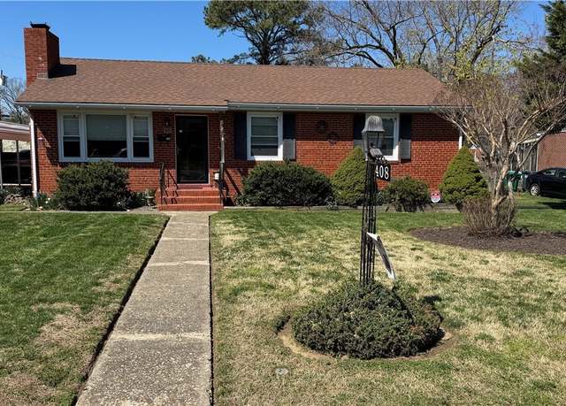 Property at 408 Kramer Dr, Highland Springs, VA 23075, 3 beds, 1 bath
