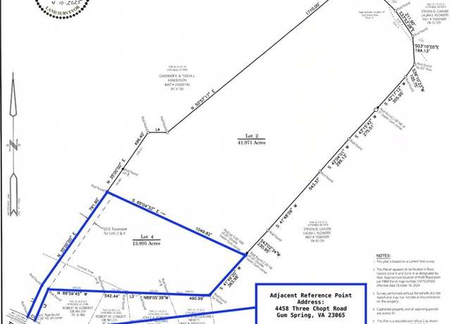 Property at Lot 4 Three Chopt Rd, Gum Spring, VA 23065
