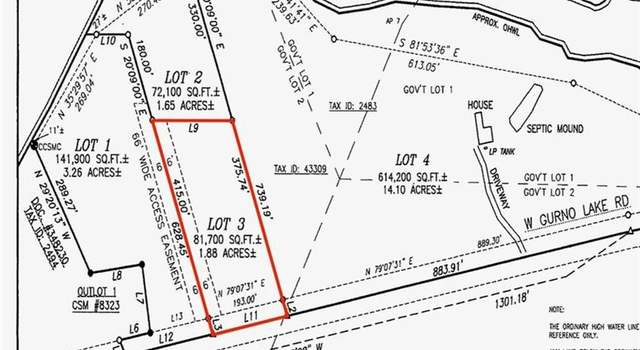 Photo of Lot 3 Gurno Lake Rd, Hayward, WI 54843