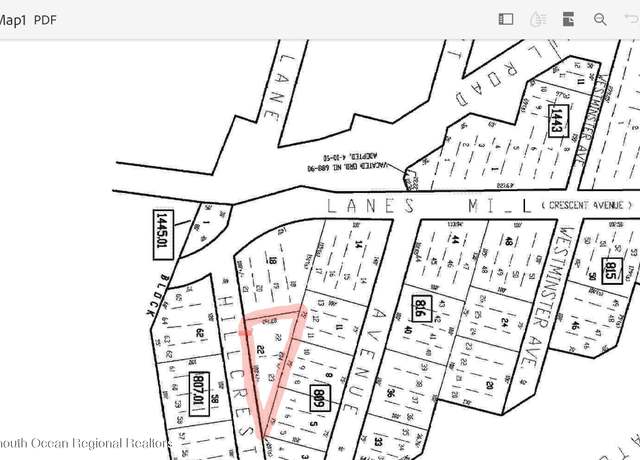 Property at 0 Hillcrest Ave, Brick, NJ 08724
