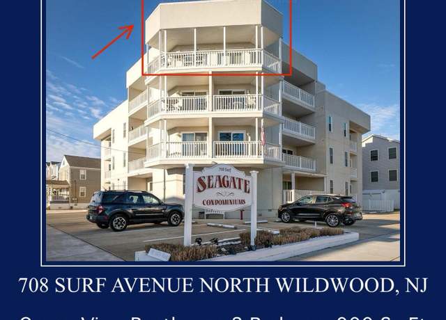 Property at 708 Surf Ave Unit 400AKA 401, North Wildwood, NJ 08260, 2 beds, 1 bath